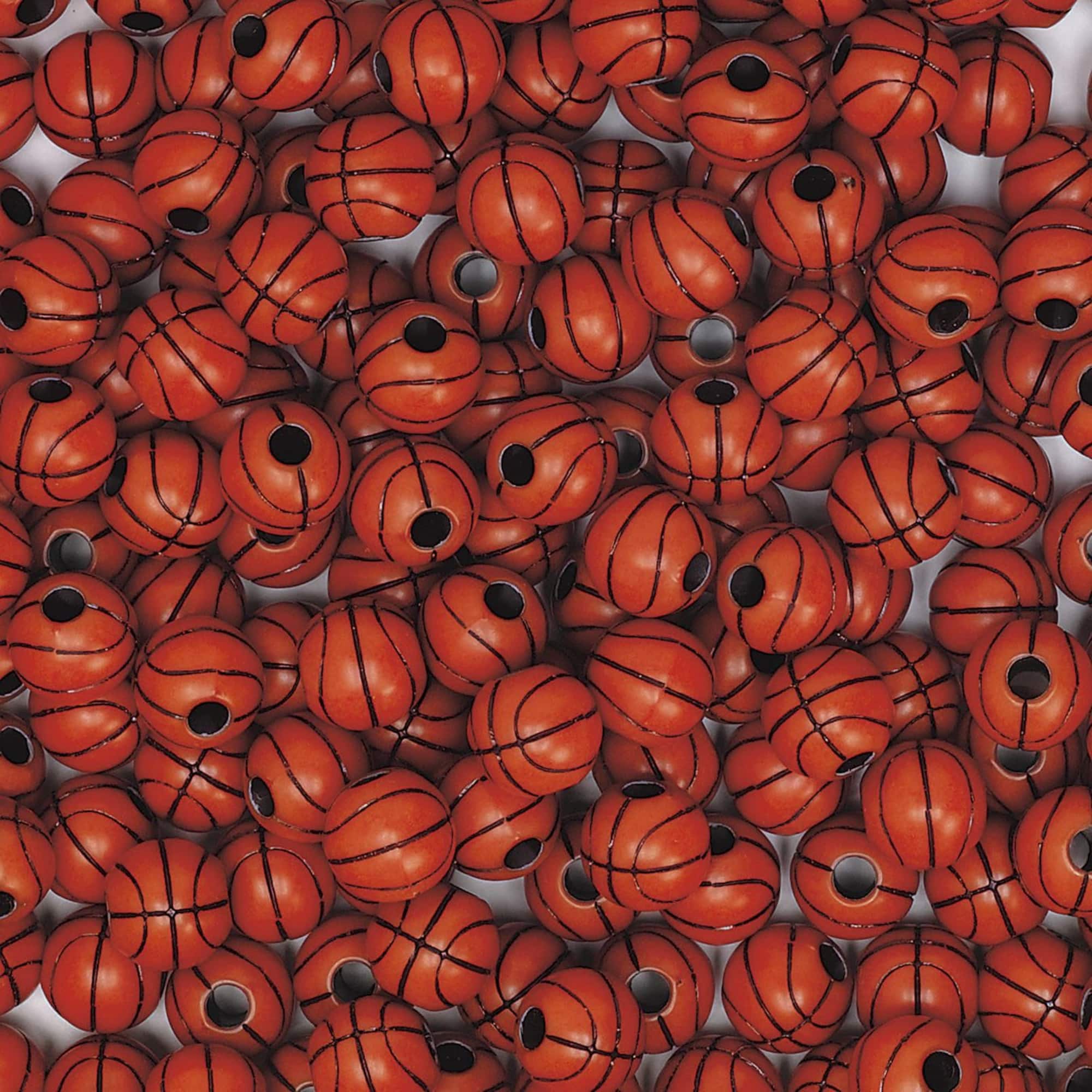 S&S Worldwide® 12mm Basketball Beads, 144ct.